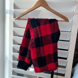 Old Navy Pyjama Black and Red Checkered Print Bottoms